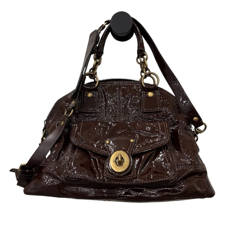 Coach Shiny Brown Shoulder Bag